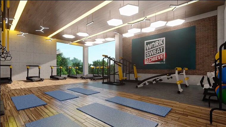Gym, bricks-skywoods 3 Bedroom 1980 Sq.Ft. Apartment In Tellapur Hyderabad 10486182