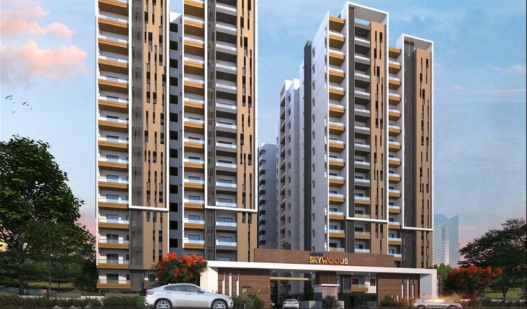 Entrance, bricks-skywoods 3 Bedroom 1980 Sq.Ft. Apartment In Tellapur Hyderabad 10486182