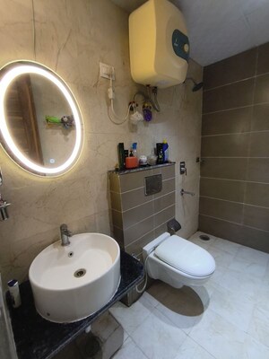 Bathroom in 3 BHK Builder Floor at NK Sharma Savitry Greens 2, Ghazipur – for Sale