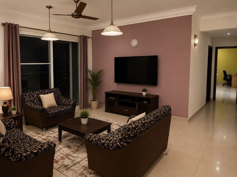 Living Room, snn-raj-lakeview 3.5 Bedroom 2300 Sq.Ft. Apartment In Btm Layout Bangalore 10486232