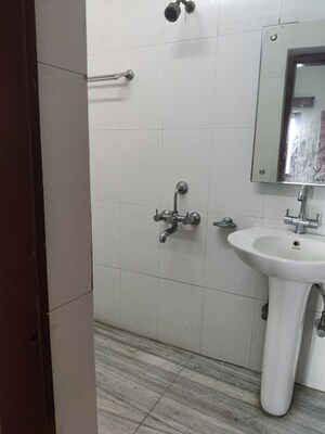Bathroom in 1 RK Builder Floor at Aman Vihar – for Rent