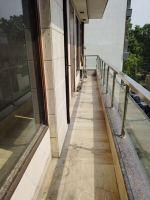Balcony in 3 BHK Builder Floor at Malviya Nagar – for Rent