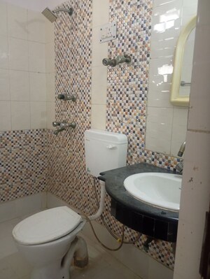 Bathroom in 3 BHK Apartment at Sector 18 Dwarka – for Rent