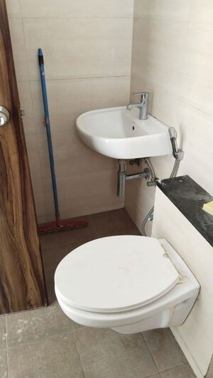 Bathroom in 2 BHK Apartment at Ajmera Exotica, Wagholi – for Rent