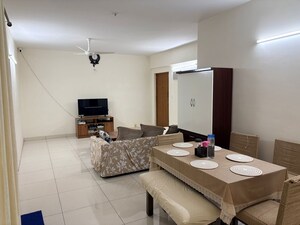 Living Room in 3 BHK Apartment at BM Serenity, Hsr Layout – for Rent