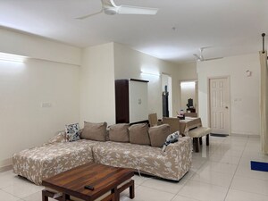 Living Room in 3 BHK Apartment at BM Serenity, Hsr Layout – for Rent