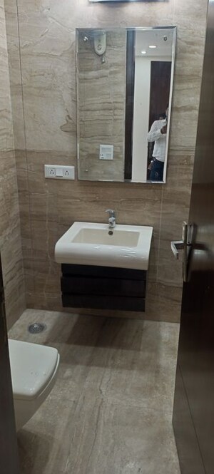 Bathroom in 4 BHK Builder Floor at Geetanjali Enclave – for Rent