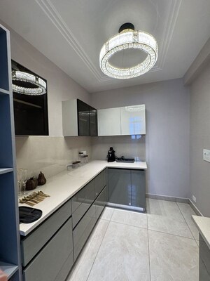 Kitchen in 3 BHK Apartment at Vip Road – for Sale