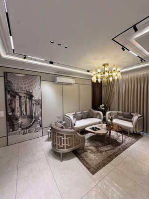 Living Room in 3 BHK Apartment at Vip Road – for Sale