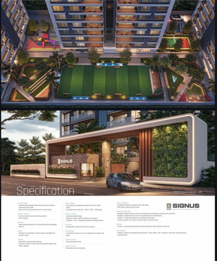 Exterior View, vesu 4 Bedroom 3800 Sq.Ft. Apartment In Vesu Surat 10486516