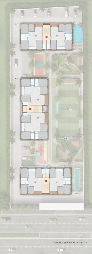 Master Plan in 4 BHK Apartment at Vesu – for Sale