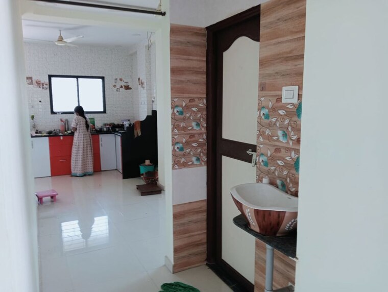 Kitchen, green-planet-society 3 Bedroom 1250 Sq.Ft. Apartment In Omkar Nagar Nagpur 10486556