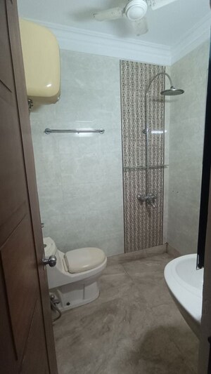 Bathroom in 3 BHK Builder Floor at Chittaranjan Park – for Rent