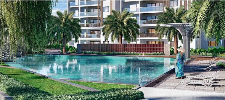 Swimming Pool, my-home-apas 4 Bedroom 3710 Sq.Ft. Apartment In Kokapet Hyderabad 10486738