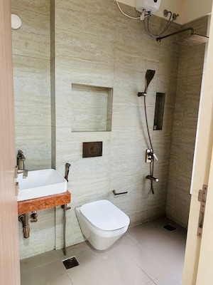 Bathroom in 3 BHK Apartment at Godrej RKS, Chembur – for Rent