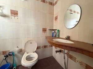 Bathroom in 2 BHK Apartment at Laxmi Vridavan, Pimple Saudagar – for Rent