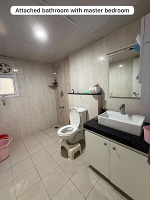 Bathroom in 3 BHK Apartment at Prestige Kew Gardens, Bellandur – for Rent