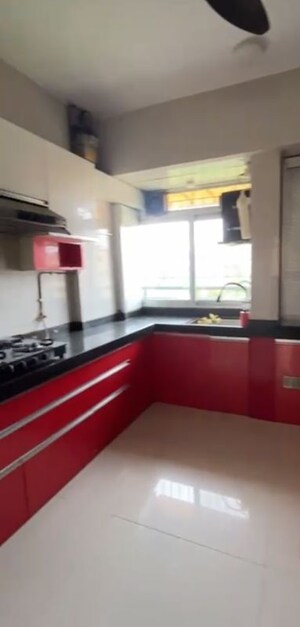Kitchen in 3 BHK Apartment at Vasant Leela Apartment, Ghodbunder Road – for Rent