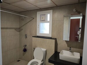 Bathroom in 3 BHK Apartment at Prestige High Fields Gachibowli, Gachibowli – for Rent