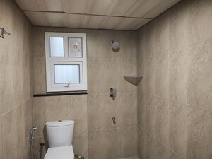 Bathroom in 3 BHK Apartment at Prestige High Fields Gachibowli, Gachibowli – for Rent