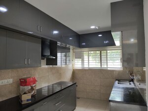 Kitchen in 3 BHK Apartment at Prestige High Fields Gachibowli, Gachibowli – for Rent