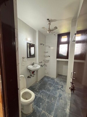 Bathroom in 3 BHK Apartment at Dwarka – for Rent