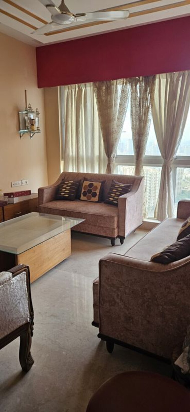 Living Room, l-t-crescent-bay-t2 2 Bedroom 900 Sq.Ft. Apartment In Parel Mumbai 10487030
