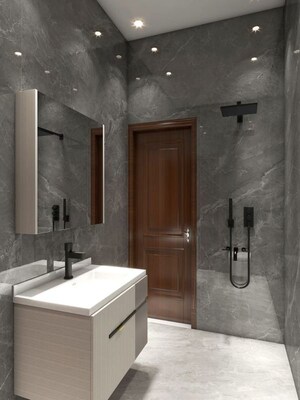 Bathroom in 3 BHK Builder Floor at East Of Kailash – for Rent