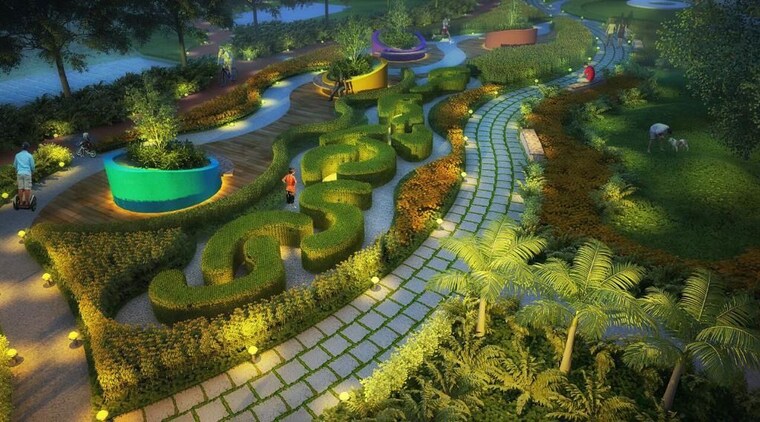 Garden, arihant-akanksha 1 Bedroom 715 Sq.Ft. Apartment In Palaspe Phata Navi Mumbai 10487141