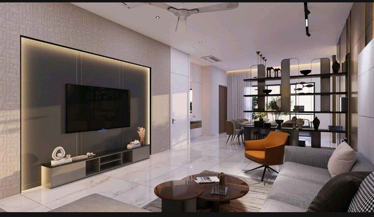 Living Room, dsr-altitudes 3 Bedroom 2277 Sq.Ft. Apartment In Osman Nagar Hyderabad 10487218