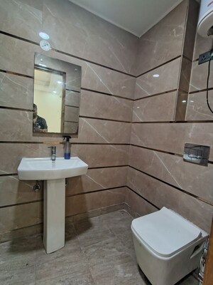Bathroom in 3 BHK Builder Floor at Malviya Nagar – for Rent