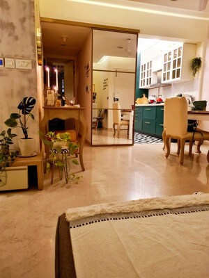 Living Room in 2 BHK Apartment at Lodha Fiorenza, Goregaon East – for Rent