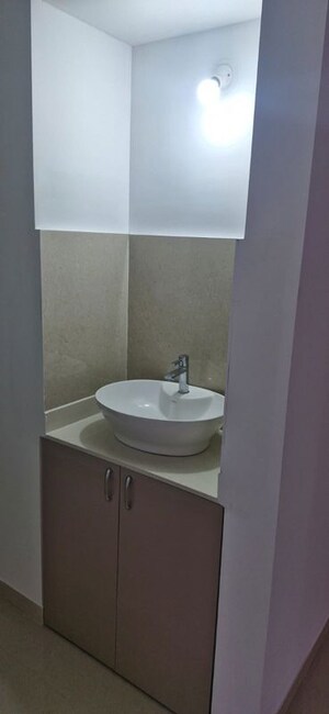 Bathroom in 1 BHK Apartment at Divine Palm Springs, Wakad – for Rent