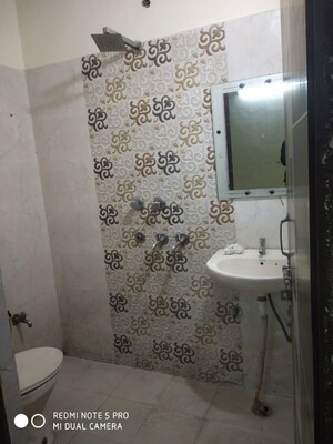 Bathroom in 1 BHK Builder Floor at Kalkaji – for Rent
