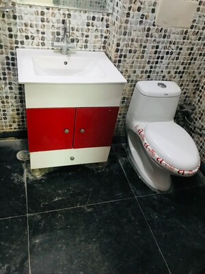 Washroom in 2 BHK Builder Floor at Chattarpur – for Rent