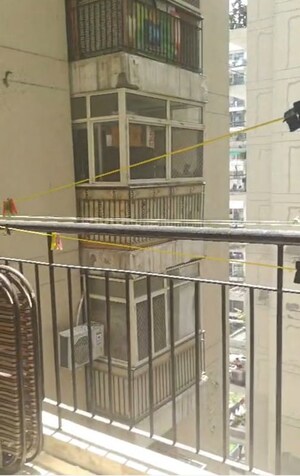 Balcony in 2 BHK Apartment at Proview Officer City 2, Raj Nagar Extension – for Rent