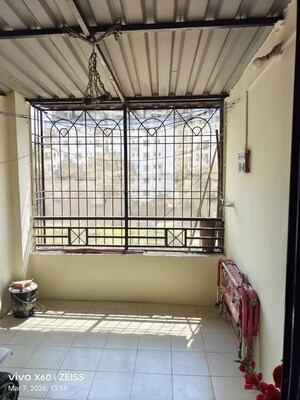 Balcony in 1 BHK Apartment at Om Shanti Homes, Ambegaon Budruk – for Rent