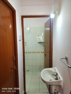Bathroom in 1 BHK Apartment at Om Shanti Homes, Ambegaon Budruk – for Rent