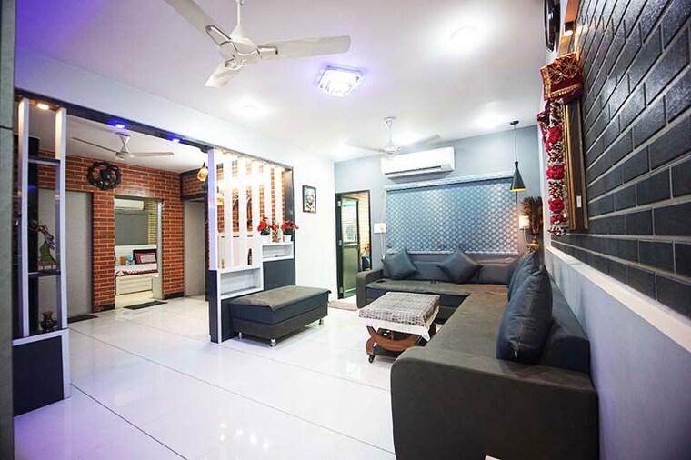 Living Room, ghatlodia 3 Bedroom 200 Sq.Yd. Apartment In Ghatlodia Ahmedabad 10487126