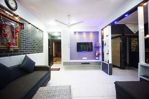 Living Room in 3 BHK Apartment at Ghatlodia – for Sale