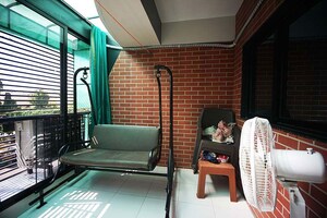 Living Room in 3 BHK Apartment at Ghatlodia – for Sale