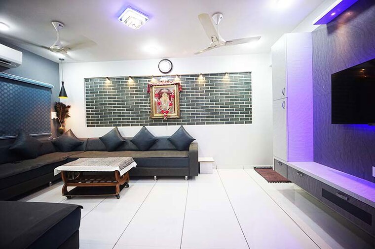 Living Room, ghatlodia 3 Bedroom 200 Sq.Yd. Apartment In Ghatlodia Ahmedabad 10487126