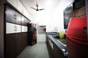 Kitchen in 3 BHK Apartment at Ghatlodia – for Sale