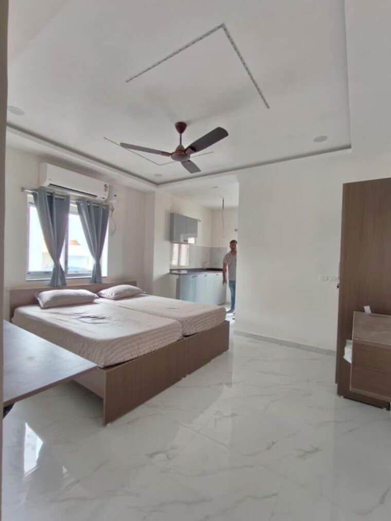 Bedroom, arundathi-nilayam-gachibowli 1 RK 680 Sq.Ft. Apartment In Gachibowli Hyderabad 10487837