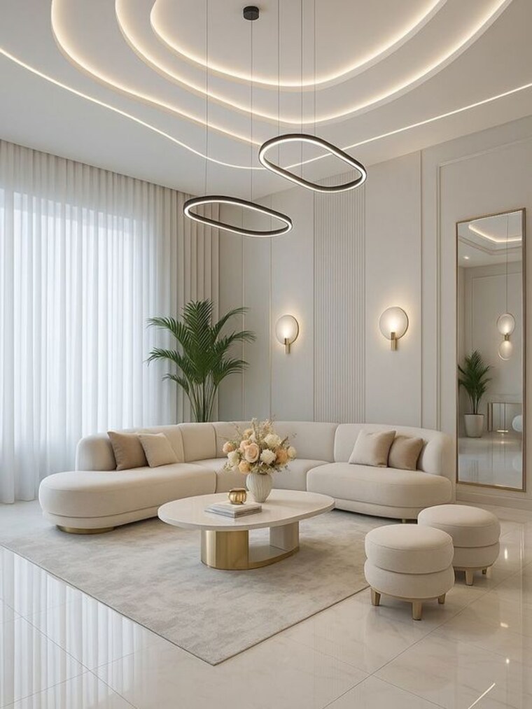 Living Room, greater kailash i 5 Bedroom 600 Sq.Yd. Builder Floor In Greater Kailash I Delhi 10487851