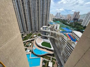 Balcony in 2 BHK Apartment at Raymond Ten X Habitat, Pokhran Road No Two – for Rent