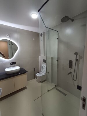 Bathroom in 3 BHK Builder Floor at Vatika INXT City Center, Sector 83 – for Rent