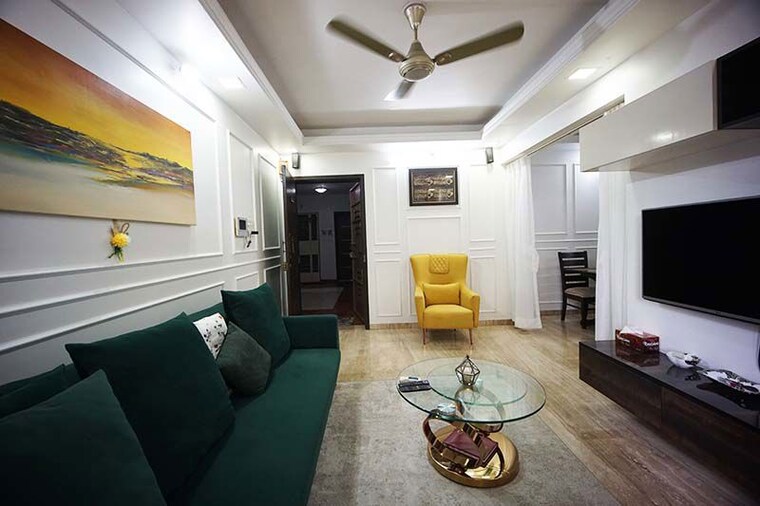 Living Room, mahalunge 3 Bedroom 1100 Sq.Ft. Apartment In Mahalunge Pune 10488016