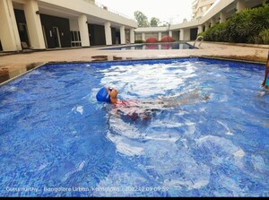 Swimming Pool in 3 BHK Apartment at Mantri Lithos, Thanisandra – for Rent