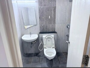 Bathroom in 3 BHK Apartment at Mantri Lithos, Thanisandra – for Rent